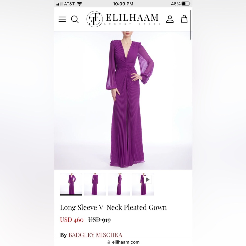 Badgley mischka dress